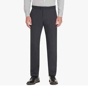 New Van Heusen Men's Flex Flat Front Straight Fit Pant T Charcoal 40 x 29 NWT